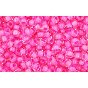 Kaufen Sie Perlen in Deutschland cc965 - Toho rocailles perlen 11/0 crystal/ carnation lined (10g)