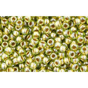 Kaufen Sie Perlen in Deutschland cc991 - Toho rocailles perlen 11/0 gold lined peridot (10g)