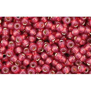 cc2113 - Toho rocailles 2.2mm silver lined milky pomegranate (10g)