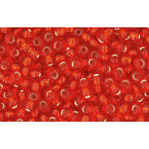 Kaufen Sie Perlen in Deutschland cc25 - Toho rocailles perlen 11/0 silver lined light siam ruby (10g)