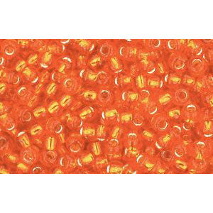 Kaufen Sie Perlen in Deutschland cc30b - Toho rocailles perlen 11/0 silver lined hyacinth orange (10g)