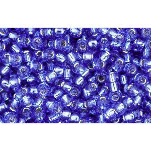 Kaufen Sie Perlen in Deutschland cc35 - Toho rocailles perlen 11/0 silver lined sapphire (10g)