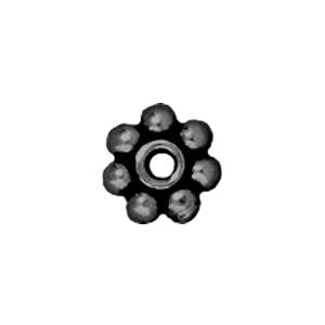 Heishiperlen graugussüberzogenes metall 4mm (10)