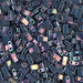 ccTLH1898 - Miyuki HALF Tila-Perlen Purple Gray Rainbow Luster - 5x2.5mm (35 beads)