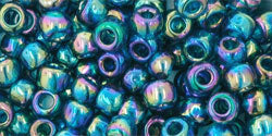 cc167bdf - Toho rocailles perlen 6/0 transparent rainbow frosted teal (10g)