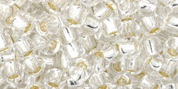 Kaufen Sie Perlen in Deutschland cc21 - Toho rocailles perlen 6/0 silver lined crystal (10g)