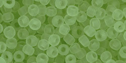 cc15f - toho rocailles perlen 8/0 transparent frosted citrus spritz (10g)