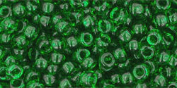 cc7b - Toho rocailles perlen 8/0 transparent grass green (10g)