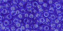 cc942 - Toho rocailles perlen 8/0 transparent sapphire (10g)
