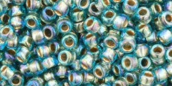 Kaufen Sie Perlen in Deutschland cc995 - Toho rocailles perlen 8/0 gold lined rainbow aqua (10g)