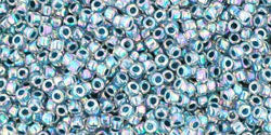 Kaufen Sie Perlen in Deutschland cc773 - Toho rocailles perlen 15/0 rainbow crystal/montana blue lined (5g)