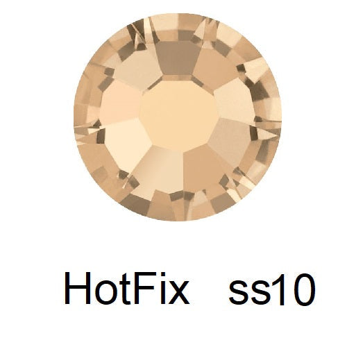 Kaufen Sie Perlen in Deutschland Flatback Hotfix Preciosa Crystal Honey - ss10-2.70mm (80)