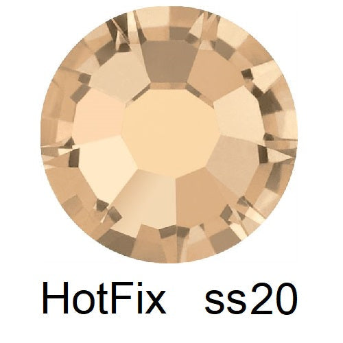 Kaufen Sie Perlen in Deutschland Flatback Hotfix Preciosa Crystal Honey - ss20-4.6mm (60)