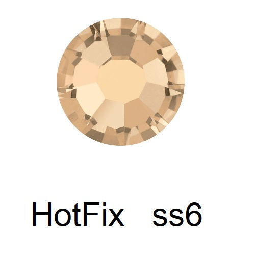 Kaufen Sie Perlen in Deutschland Flatback Hotfix Preciosa Crystal Honey - ss6-2mm (80)