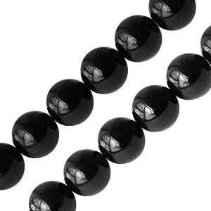 Kaufen Sie Perlen in Deutschland Schwarzer onyx runde perle 10mm strang (1)
