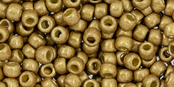 Kaufen Sie Perlen in Deutschland ccPF592F - Toho beads 8/0 round permafinish matte galvanized gold feece (10gr)