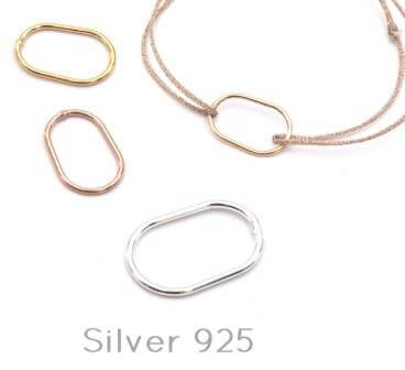 Verbindungsring Ovaler Silber 925 21x10mm (1)