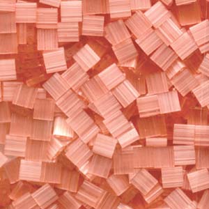 Cc2556 - miyuki tila perlen silk pale coral 5mm (25 beads)