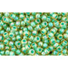 Kaufen Sie Perlen in Deutschland cc1830 - Toho rocailles perlen 11/0 rainbow light jonquil/ mint (10g)