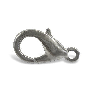 Karabinerverschluss Antik-Silberfarben 12mm (5)