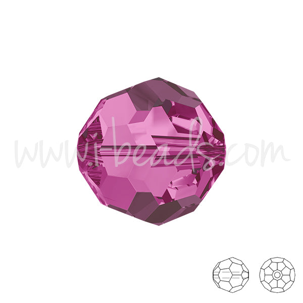 Swarovski 5000 runde Perlen  fuchsia 4mm (20)