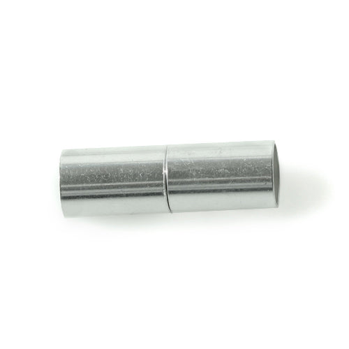 Kaufen Sie Perlen in Deutschland Magnetischer Röhrenverschluss Silberfarben 6x20mm (1)
