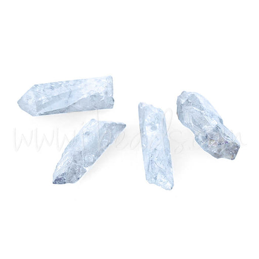 Kristallspalten Anhänger aus Quarz Blau (4)