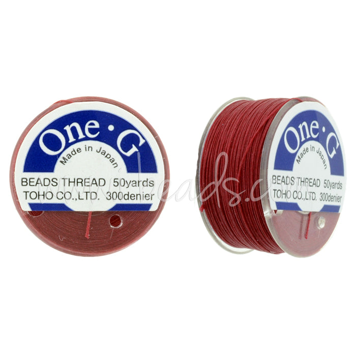 Toho One-G Perlenfaden Red 45m (1)