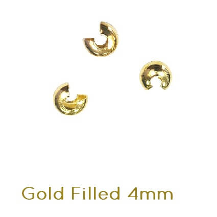 Kaufen Sie Perlen in Deutschland GOLD FILLED Quetschperlen - 4mm (4)