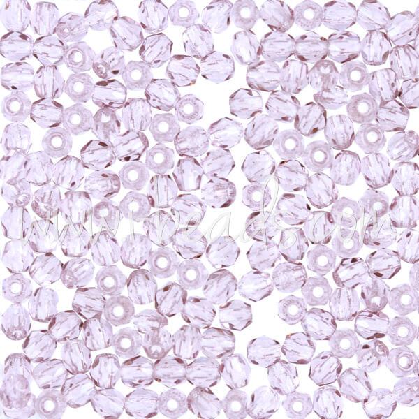 Glasschliffperlen amethyst 3mm (50)