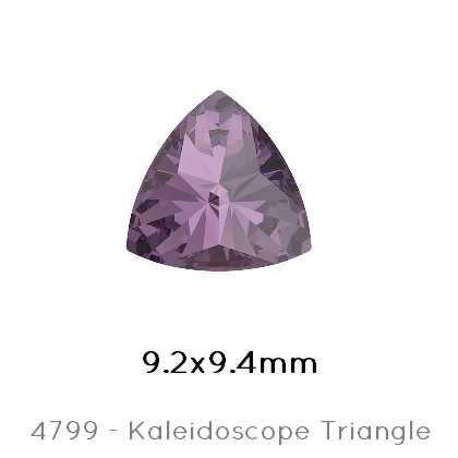 Kaufen Sie Perlen in Deutschland Swarovski 4799 Kaleidoscope Triangle Fancy Stone Amethyst Foiled 9,2x9,4mm (2)