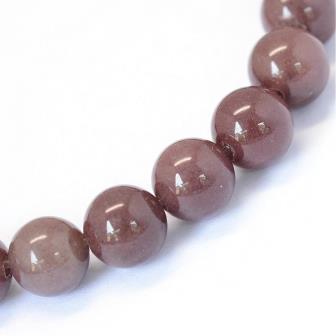 Kaufen Sie Perlen in Deutschland Natürliche braune Lila Aventurin Runde Perle, 8-8,5 mm, Bohrung: 1 mm, ca. 46 Perlen / Strang (verkauft per Strang)