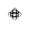 Kaufen Sie Perlen in Deutschland Doppelkegel-perlen versilbertes metall antik 9mm (1)