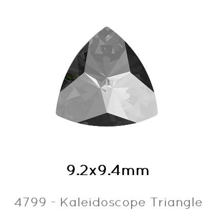 Kaufen Sie Perlen in Deutschland Swarovski 4799 Kaleidoscope Triangle Fancy Stone Crystal Silver night unFoiled 9,2x9,4mm (2)