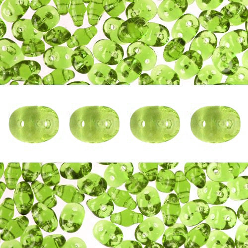 Kaufen Sie Perlen in Deutschland Super Duo Perlen 2.5x5mm Olivine (10g)