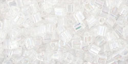 cc161 - Toho triangle perlen 2.2mm transparent rainbow crystal (10g)