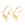 Perlen Einzelhandel Ohrringe Edelstahl Blattgold 19x5.5x11mm-2 Paar (4)