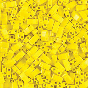 Kaufen Sie Perlen in Deutschland ccTLH404 -Miyuki HALF tila perlen Opaque Yellow 5x2.5mm (35 perlen)