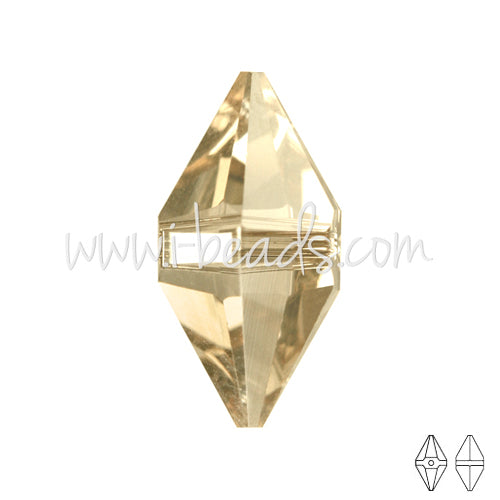 Kaufen Sie Perlen in Deutschland Swarovski Elements 5747 double spike crystal golden shadow 12x6mm (1)