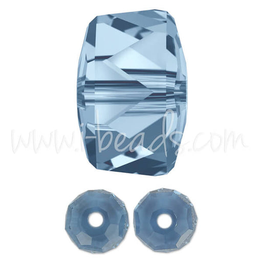 Kaufen Sie Perlen in Deutschland Swarovski 5045 rondelle Perlen denim blue 8mm (2)