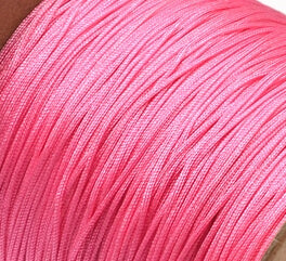 geflochtene Nylonschnur - 0.4mm - pink - (verkauft per 3m)