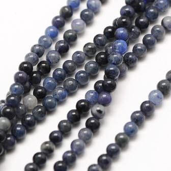 Kaufen Sie Perlen in Deutschland Soldalite runder perlenstrang 2 mm -38cm - 180 perlen loch:0.7 (1 strang)