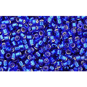 Kaufen Sie Perlen in Deutschland cc28- Toho treasure perlen 11/0 silver lined cobalt (5g)