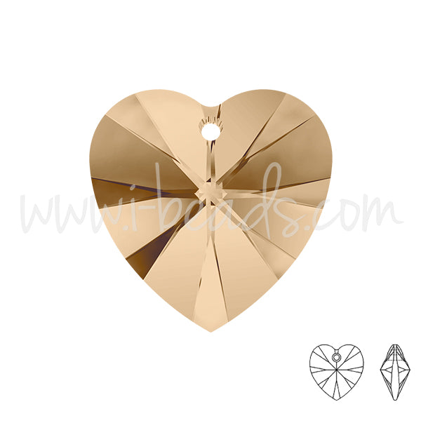 swarovski anhänger herz crystal golden shadow 10mm (2)
