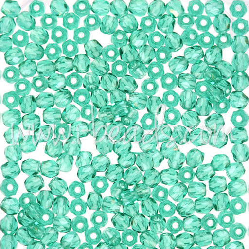 Glasschliffperlen emerald 3mm (50)