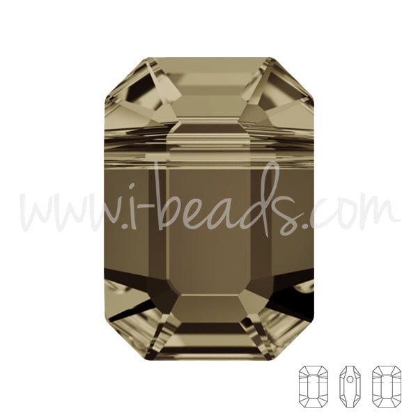 Swarovski 5514 pendulum Perlen smoky quartz 10x7mm (2)