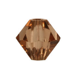 5328 Swarovski xilion doppelkegel light smoked topaz 6mm (10)