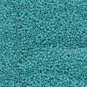 DB759 -11/0  delica bead opaque MATTE TURQUOISE- 1,6mm - Hole : 0,8mm (5gr)