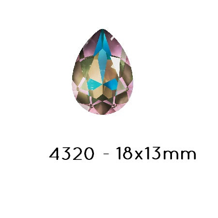 Kaufen Sie Perlen in Deutschland Swarovski 4320 Fancy Stone PEAR- Army Green DELITE-18x13mm (1)