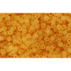 cc2f - Toho rocailles perlen 15/0 transparent frosted light topaz (5g)